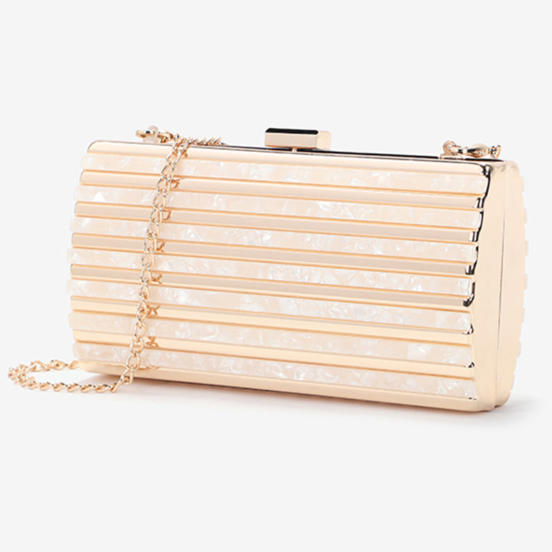 ZYB013 Chic Acrylic Clutch with Accents