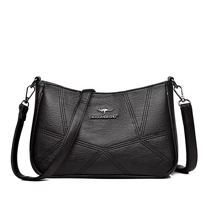 ZYB136 Versatile Leather Tote with Multiple Compartments