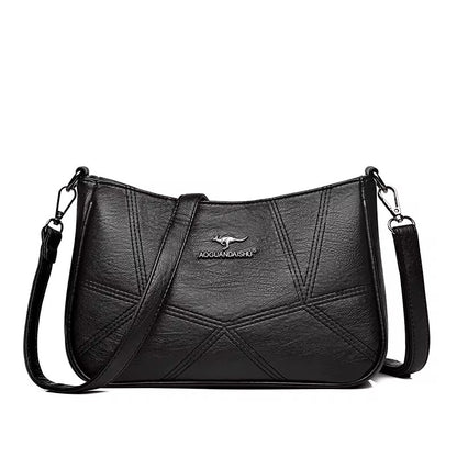 ZYB136 Versatile Leather Tote with Multiple Compartments