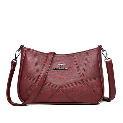 ZYB136 Versatile Leather Tote with Multiple Compartments