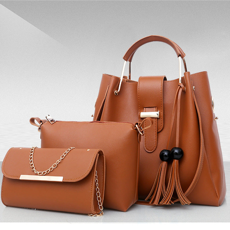 ZYB031 Warm and Cozy: 3-Piece Handbag Set