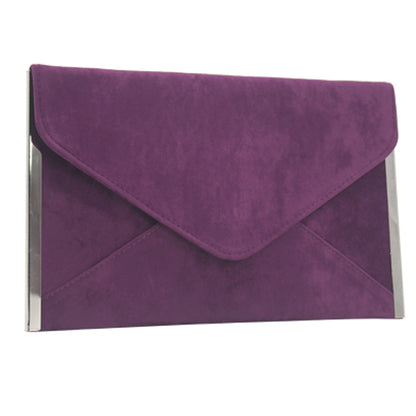ZYB012 Sleek Velvet Envelope Clutch