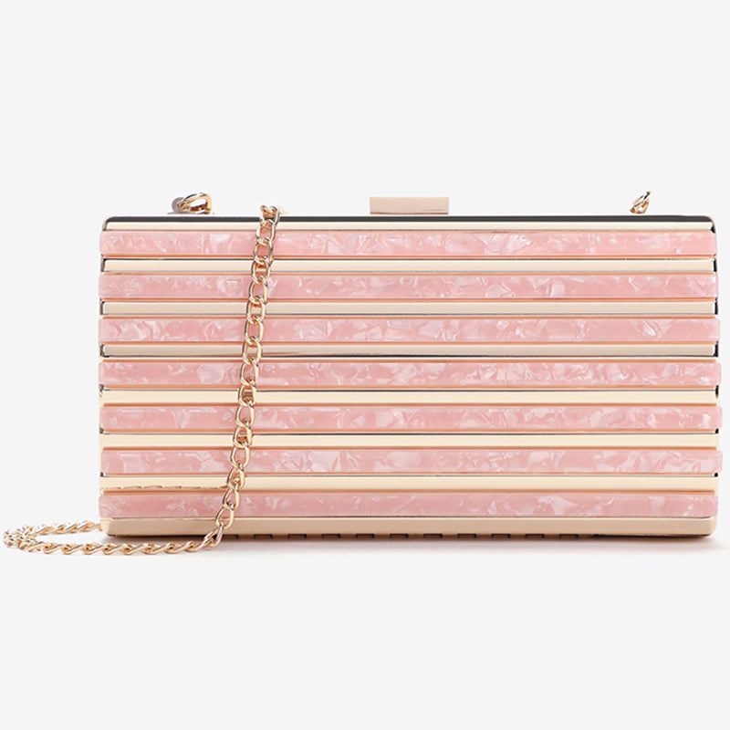 ZYB013 Chic Acrylic Clutch with Accents