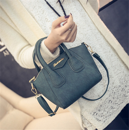 ZYB023 Timeless Elegance: Structured Leather Handbag