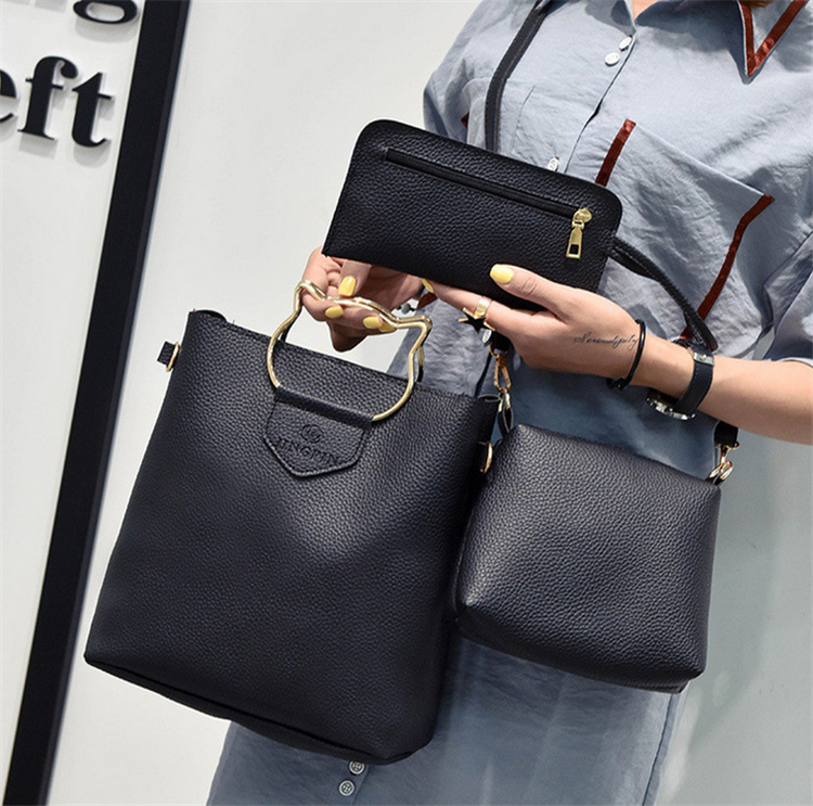 ZYB019 Cat-Inspired Chic: 3-Piece Handbag Set