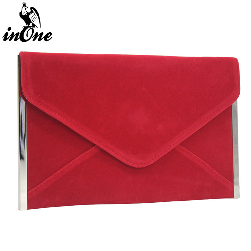 ZYB012 Sleek Velvet Envelope Clutch