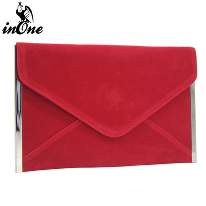 ZYB012 Sleek Velvet Envelope Clutch