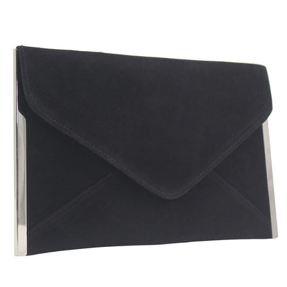 ZYB012 Sleek Velvet Envelope Clutch