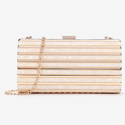 ZYB013 Chic Acrylic Clutch with Accents