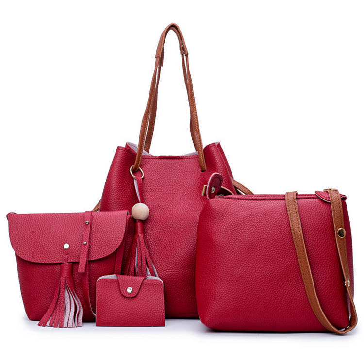 ZYB025 4-Piece Grey Handbag Set