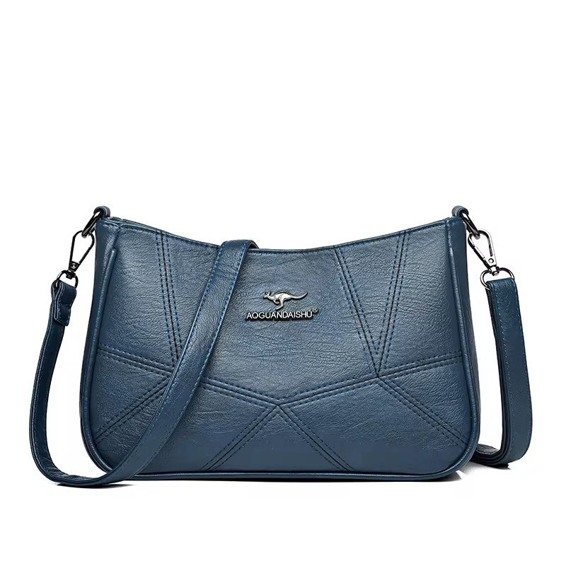 ZYB136 Versatile Leather Tote with Multiple Compartments