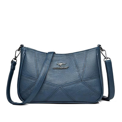 ZYB136 Versatile Leather Tote with Multiple Compartments