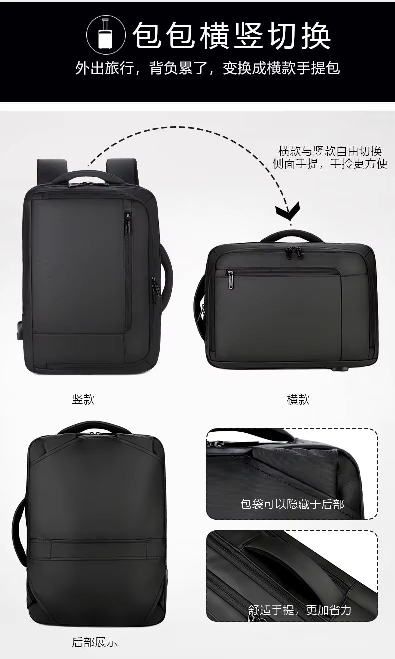 ZYB182 Tech-Savvy Backpack with Built-in Power Bank