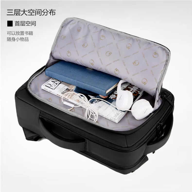 ZYB182 Tech-Savvy Backpack with Built-in Power Bank