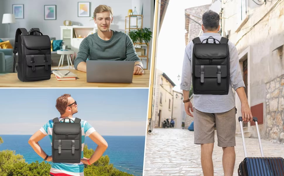 ZYB183 Classic Backpack with Vintage Flair