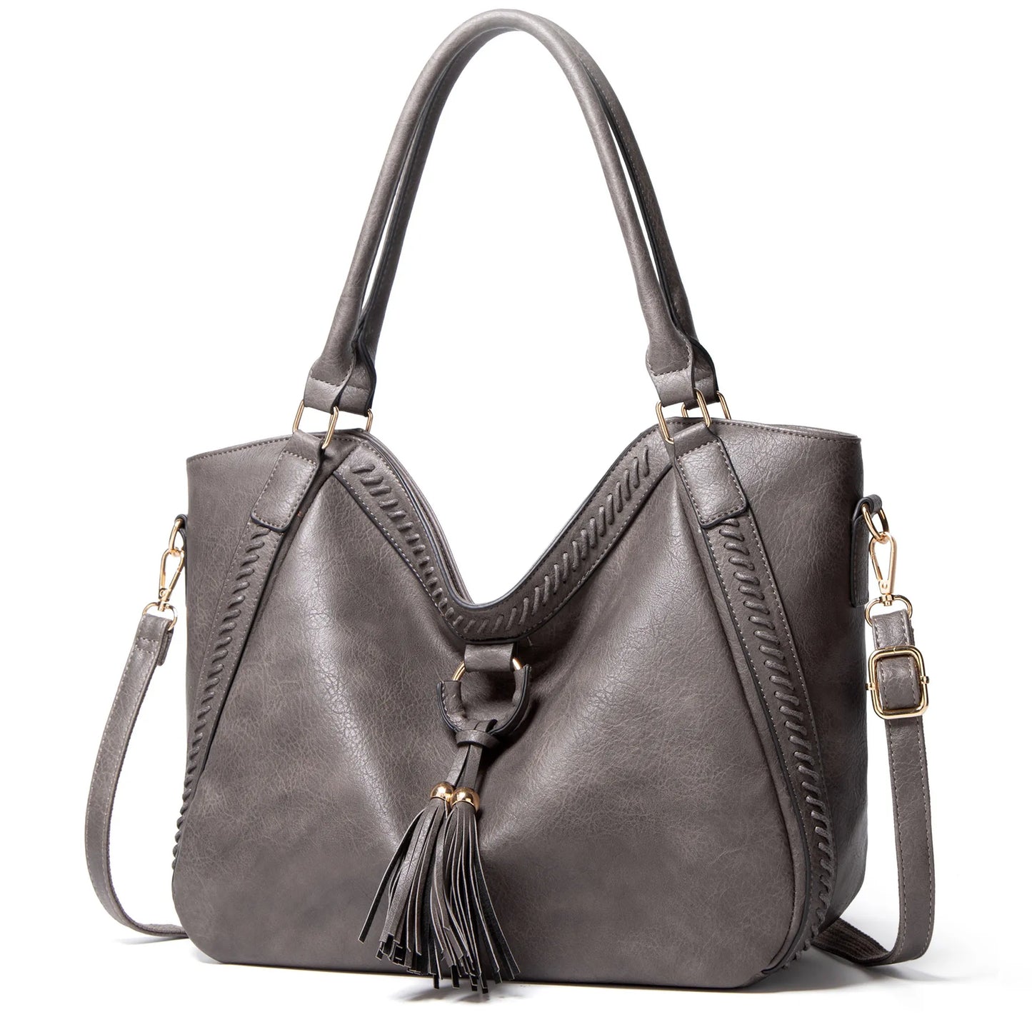 ZYB053 Boho Chic: Tassel Tote Bag