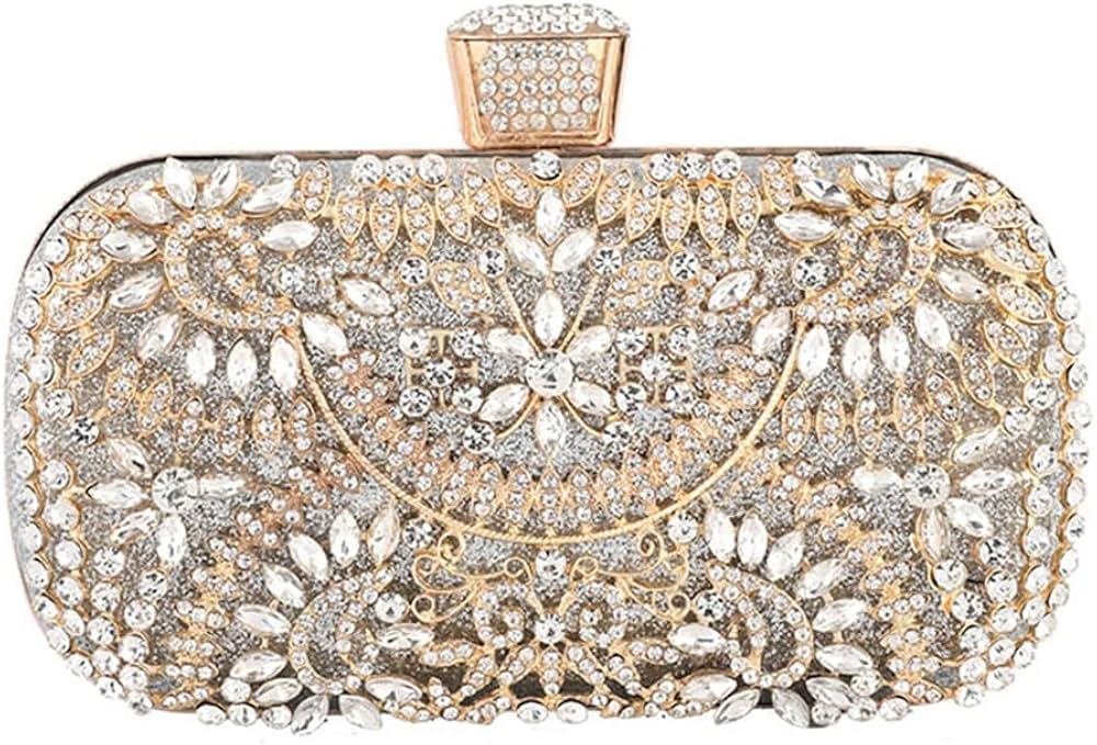 ZYB058 Dazzling Elegance: Crystal Embellished Clutch
