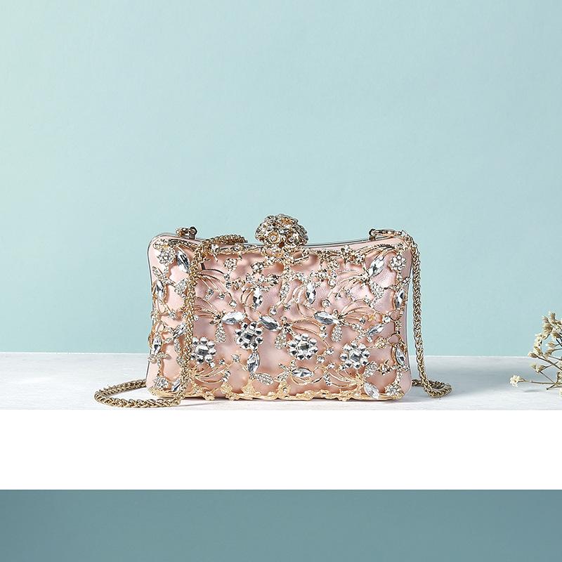ZYB079 Dazzling Elegance: Crystal Embellished Clutch