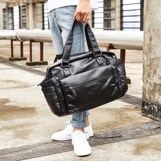 ZYB090 Classic and Functional: Men's Leather Briefcase