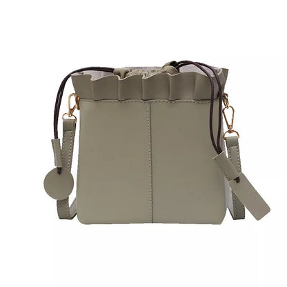 ZYB015 Chic Ruffled Bucket Bag