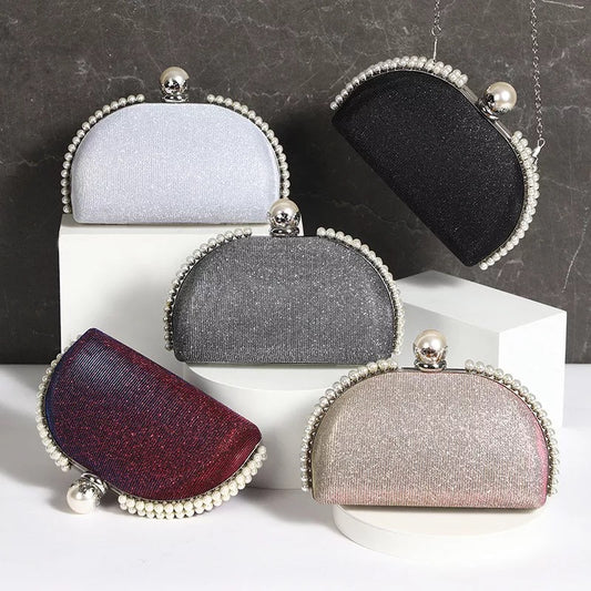 ZYB101 Dazzling Silver Sequin Clutch