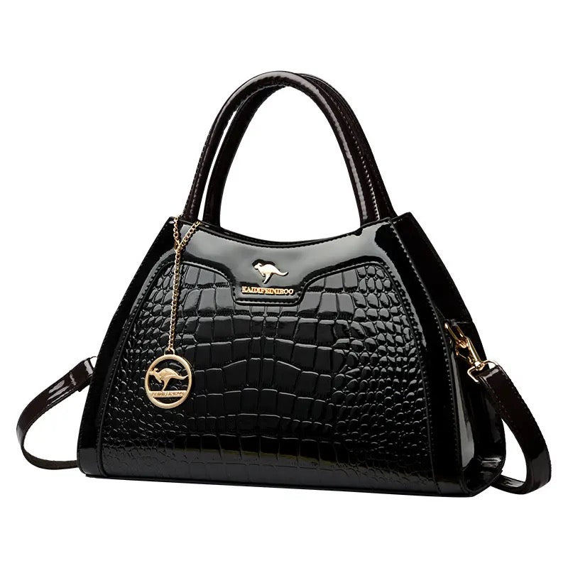 ZYB196 Elegant Crocodile-Embossed Handbag