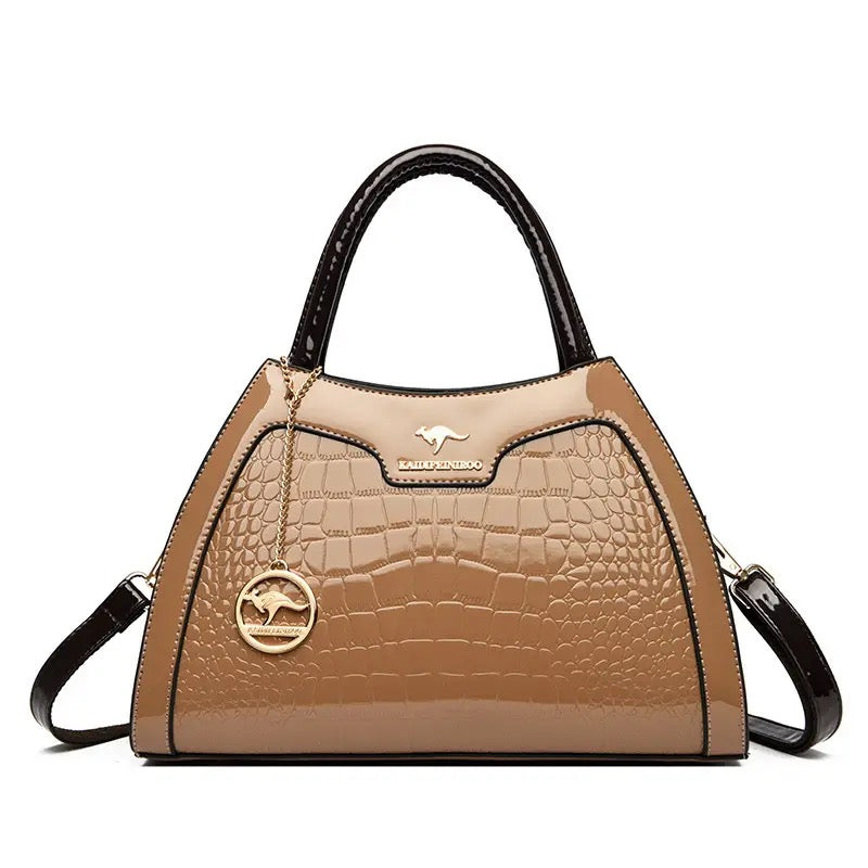 ZYB196 Elegant Crocodile-Embossed Handbag