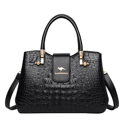 ZYB193 Elegant Crocodile-Embossed Top Handle Bag