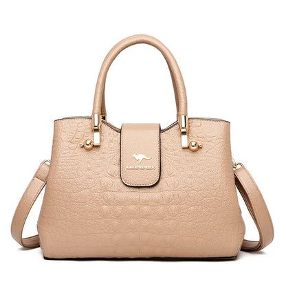 ZYB193 Elegant Crocodile-Embossed Top Handle Bag