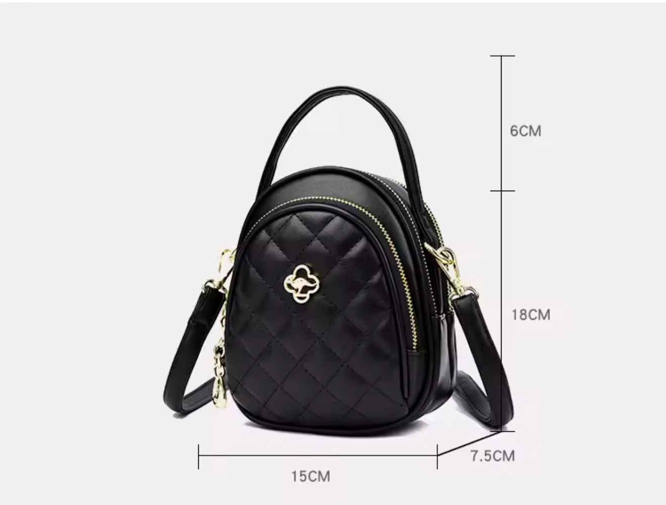 ZYB213 Quilted Dome Mini Handbag