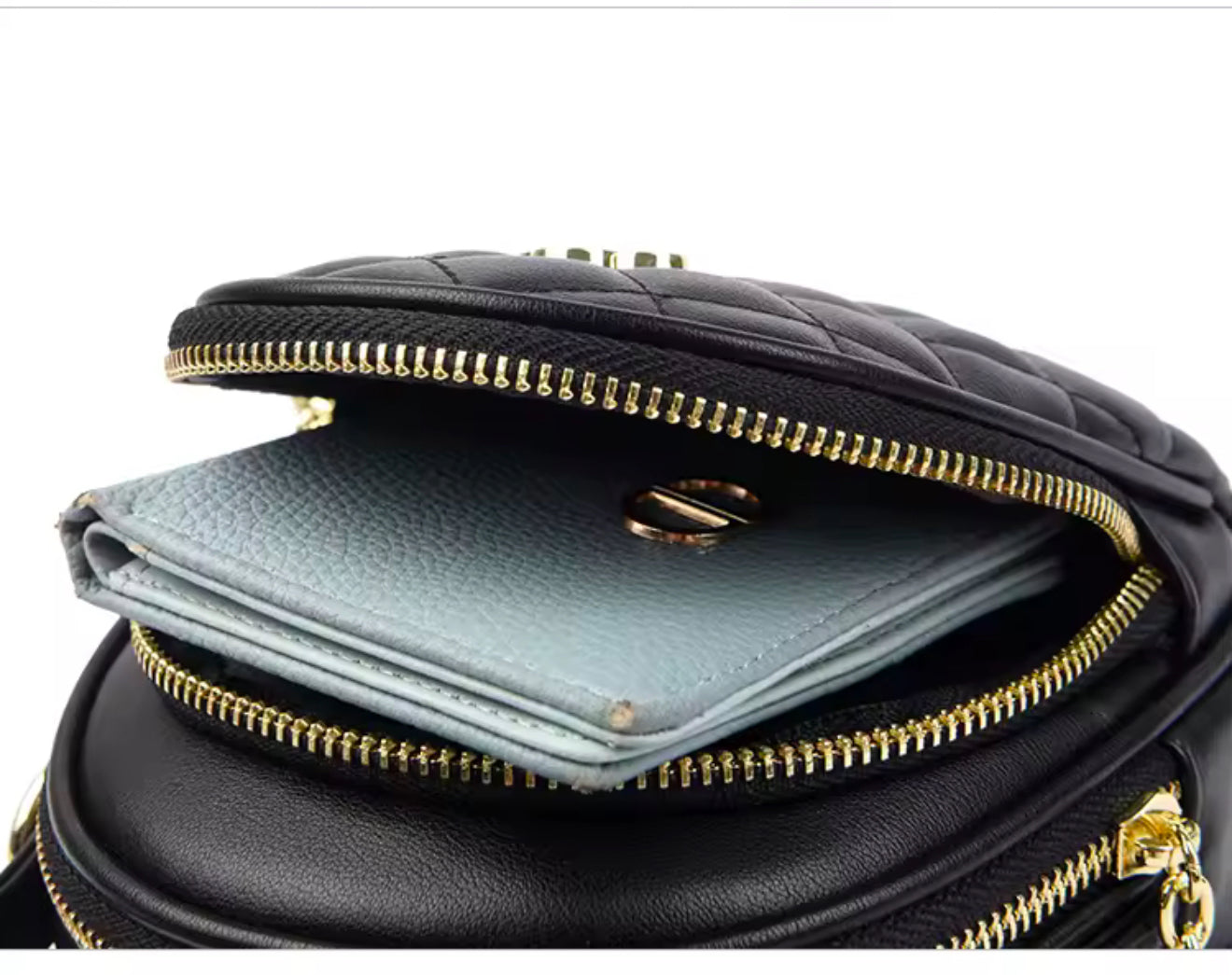 ZYB213 Quilted Dome Mini Handbag