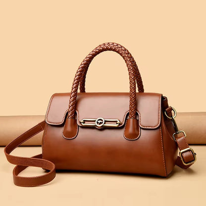 ZYB216 Braided Top-Handle Executive Satchel