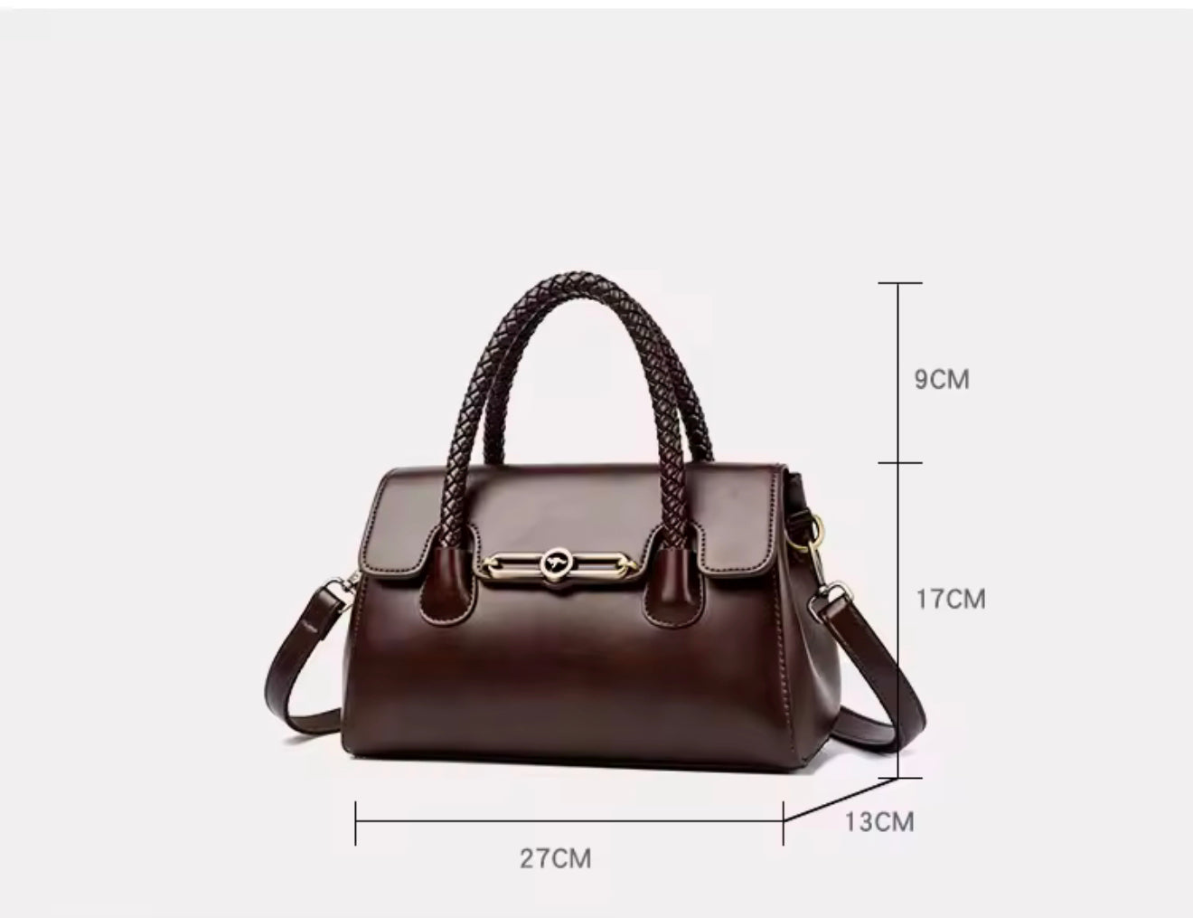ZYB216 Braided Top-Handle Executive Satchel