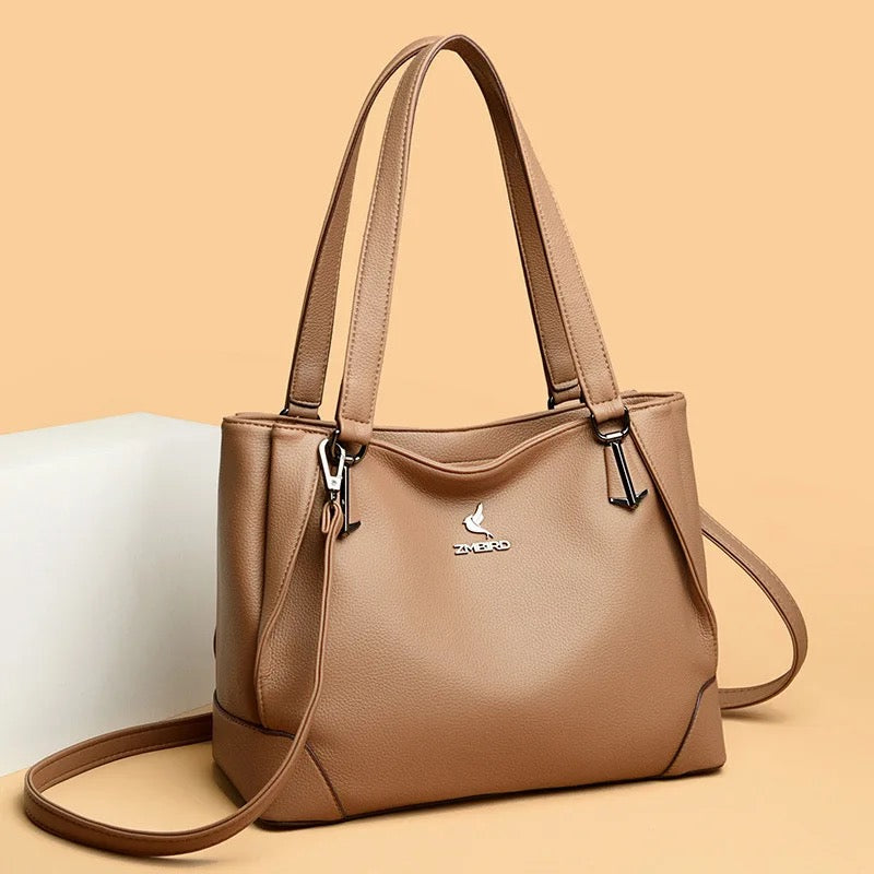 ZYB132 Timeless Elegance - Genuine Leather Shoulder Bag