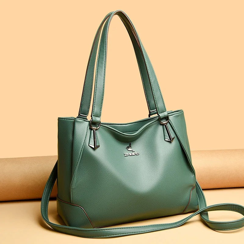 ZYB132 Timeless Elegance - Genuine Leather Shoulder Bag
