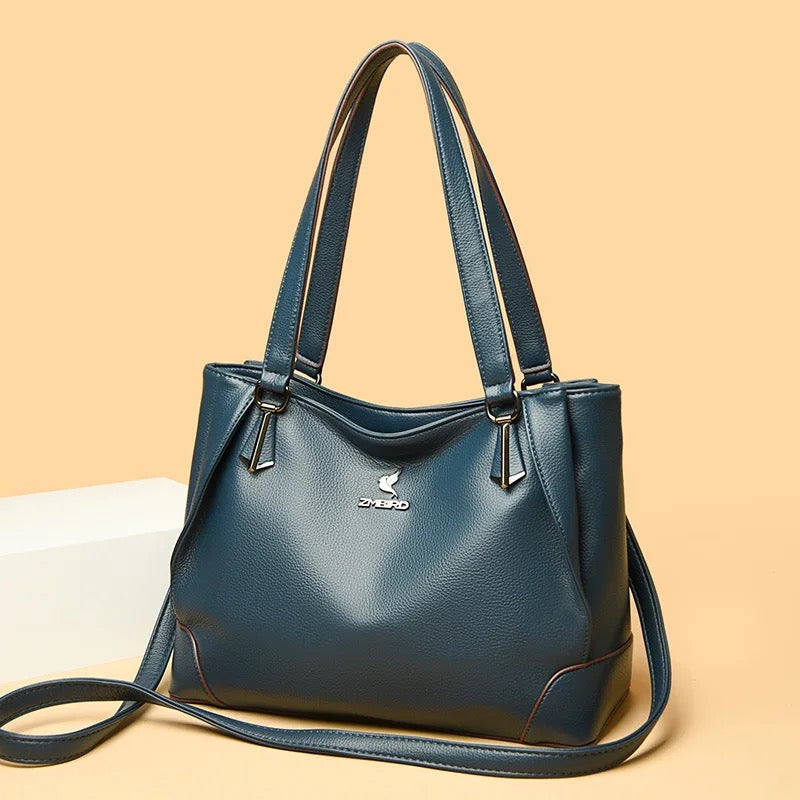 ZYB132 Timeless Elegance - Genuine Leather Shoulder Bag