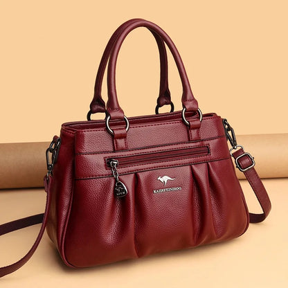 ZYB118 KAIDIFEINIROO - Luxurious Multi-Layer Leather Tote Bag