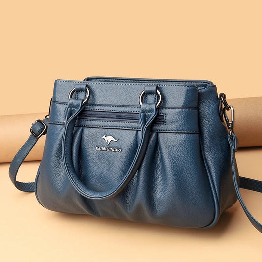 ZYB118 KAIDIFEINIROO - Luxurious Multi-Layer Leather Tote Bag