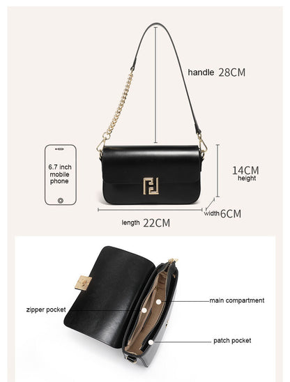 ZYB202  Chic & Structured Handbag - Modern Elegance