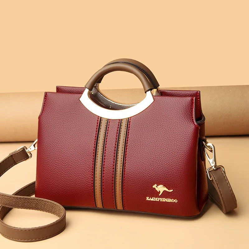 ZYB145 Pop of Color: Contrast Crossbody Bag
