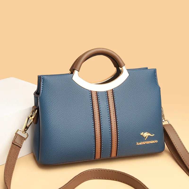 ZYB145 Pop of Color: Contrast Crossbody Bag