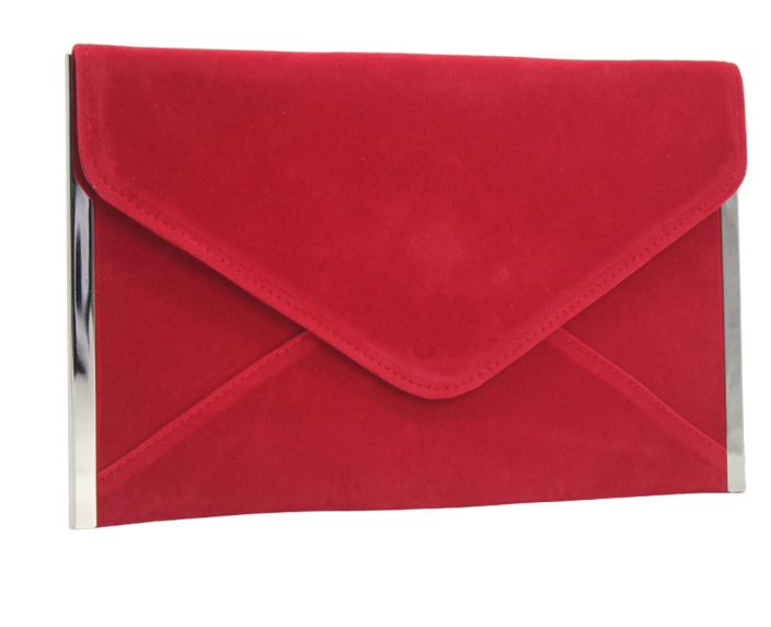 ZYB012 Sleek Velvet Envelope Clutch
