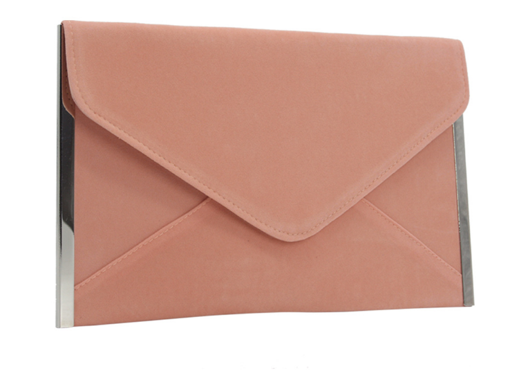 ZYB012 Sleek Velvet Envelope Clutch